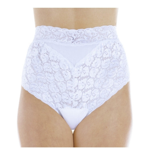 Lovely Lace Panties (L109) White - Front