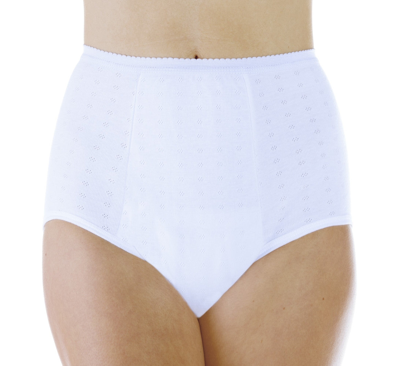 Maximum Absorbency Full Cut White Panty