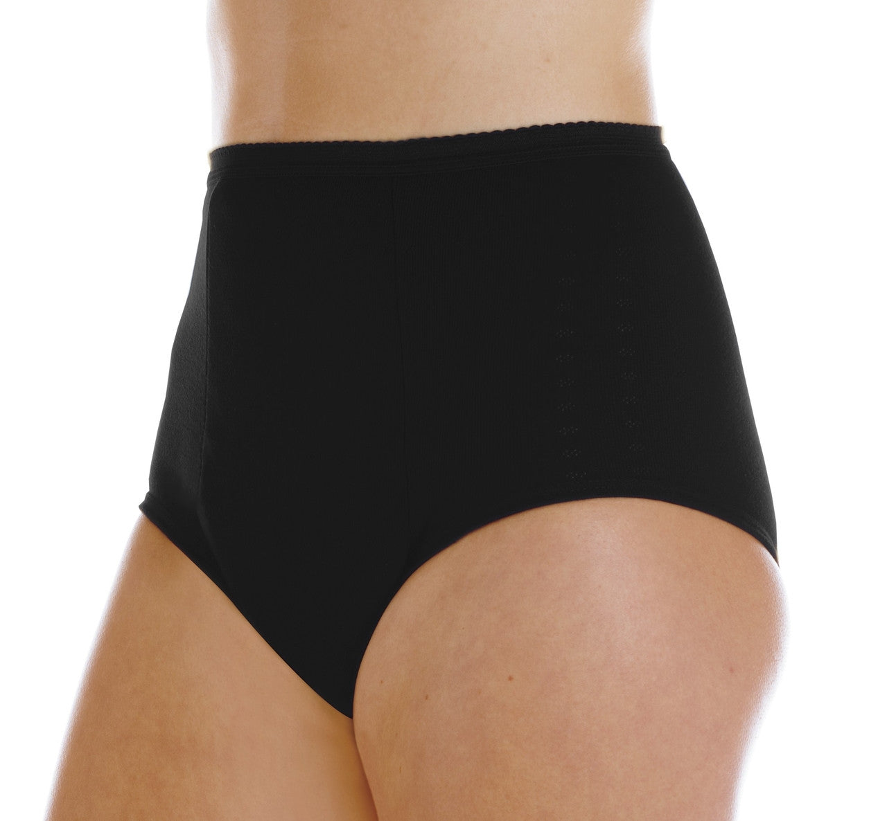Maximum Absorbency Full Cut Panty - Side - Black
