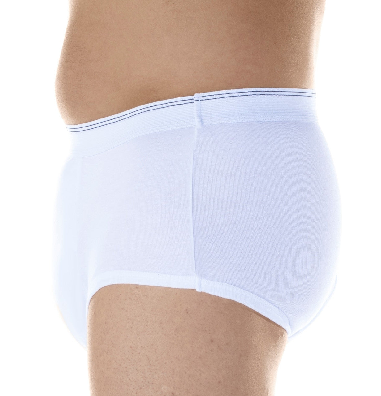 Super Absorbency Briefs (HDM100) - Side - White