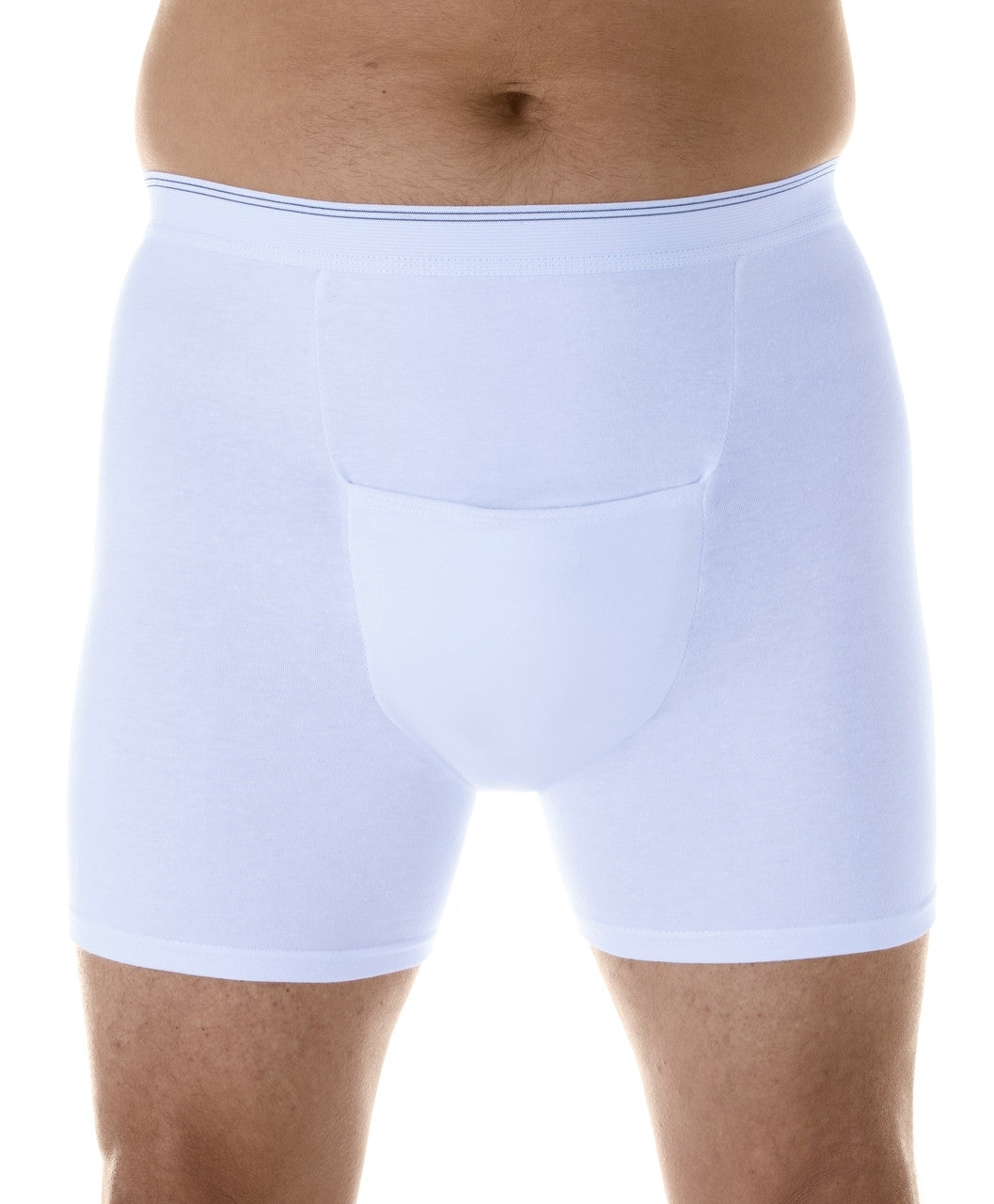 Maximum Absorbency H-Fly Boxer brief (HDM500) - Front - White