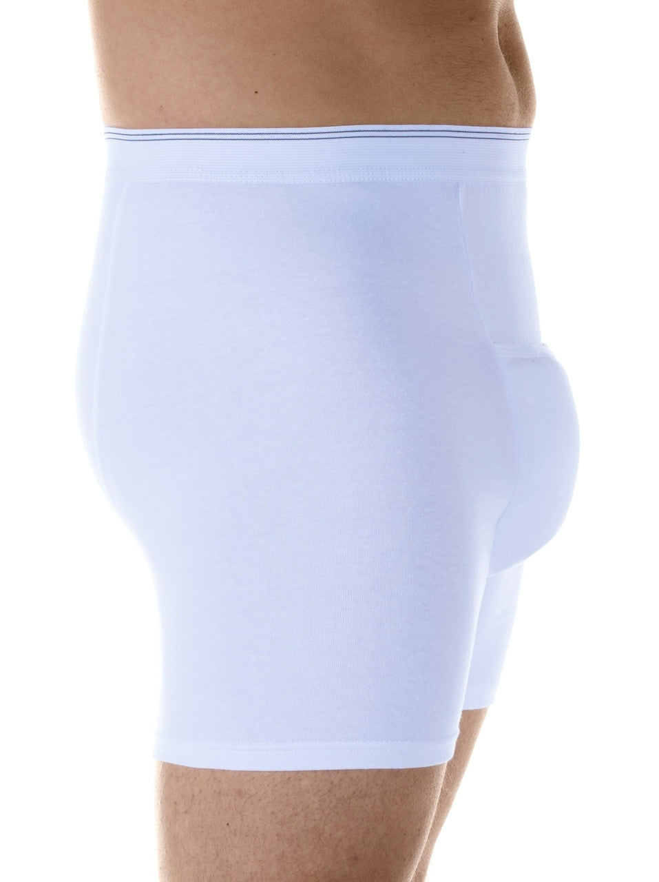 Maximum Absorbency H-Fly Boxer brief (HDM500) - Side - White