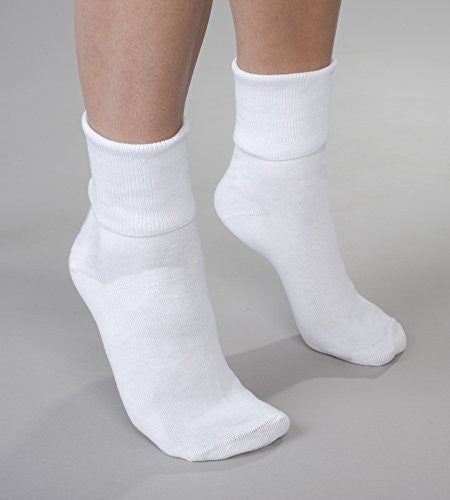 Women's Black Buster Brown Cotton Socks - White