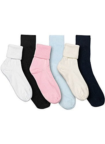 Women's Black Buster Brown Cotton Socks