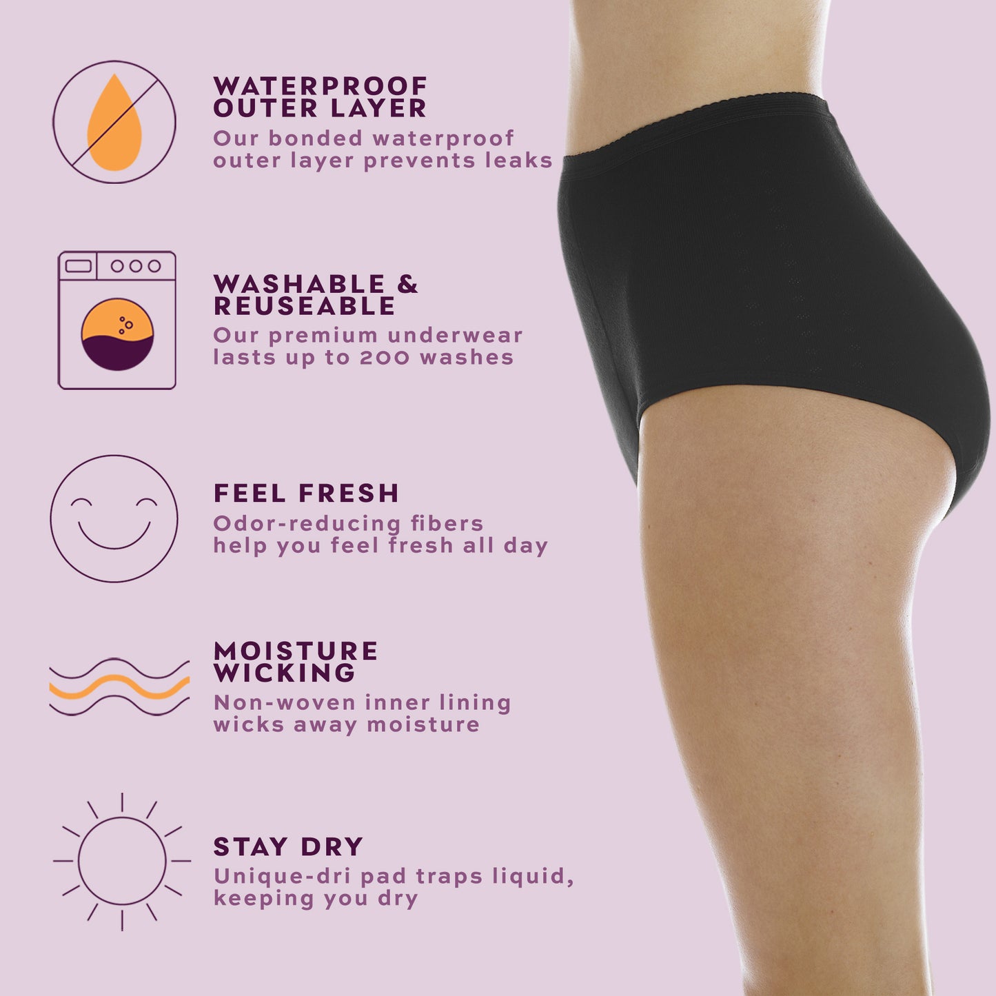 Maximum Absorbency Full Cut Panty (SKU: HDL200)