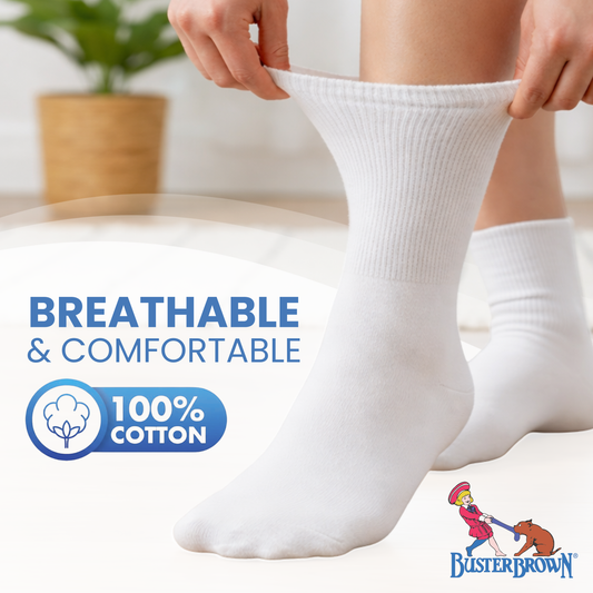 3-Pack Womens Cotton Diabetic Socks