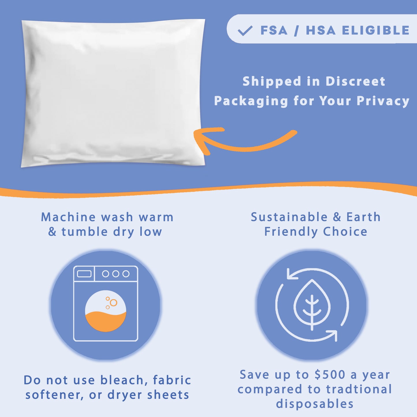 6-Pack Wearever Men’s Incontinence Briefs Super Absorbency