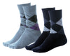 Clearance Pack of 2 pairs of Men's Argyle socks Wearever Incontinence