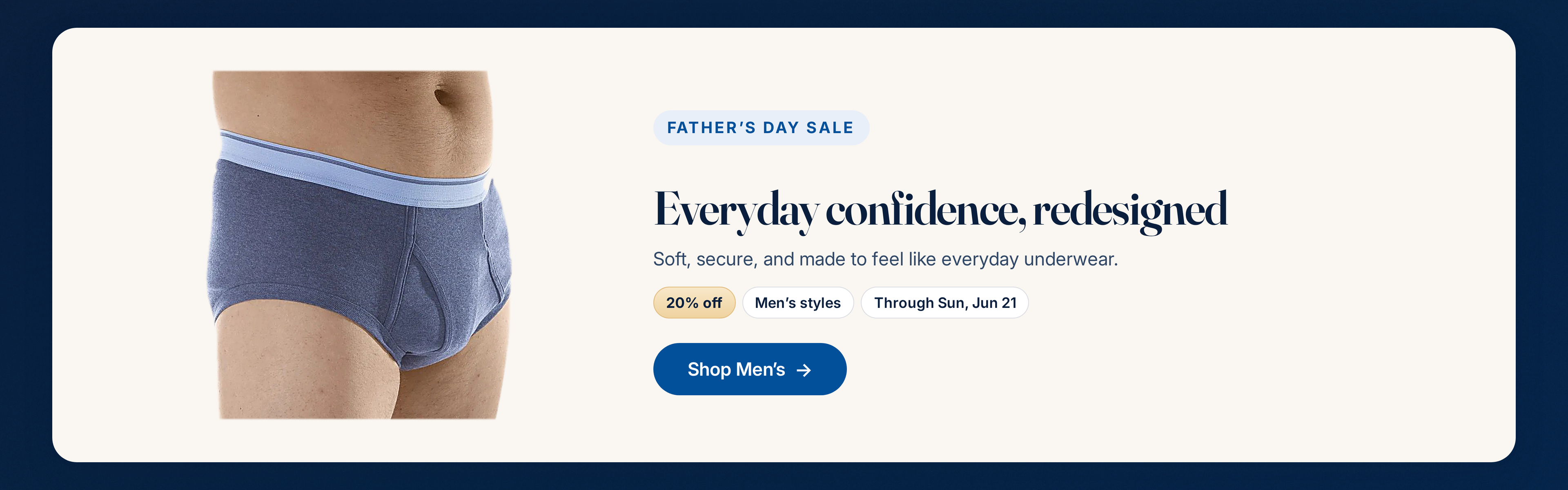 Wearever Incontinence - Father's Day sale