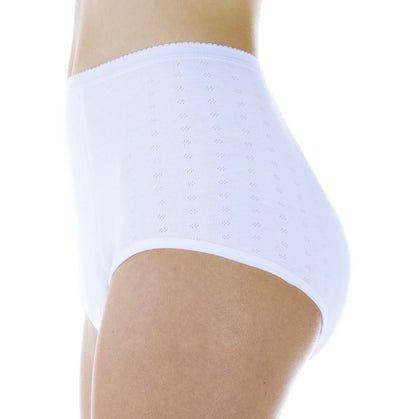 Super Absorbency Full Cut Panty (HDL100)- Side - White