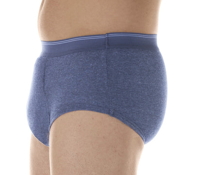 Maximum Absorbency Briefs (HDM200) - Side - Blue