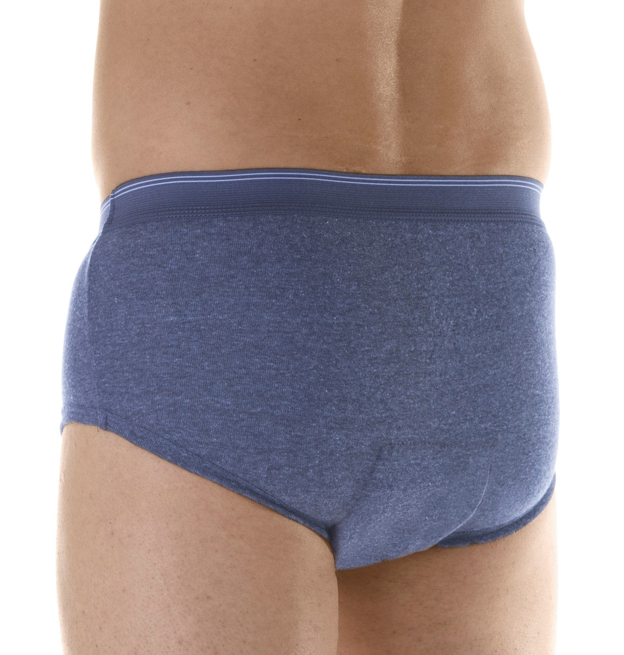 Maximum Absorbency Briefs (HDM200) - Back - Blue