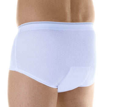 Maximum Absorbency Briefs (HDM200) - Back - White