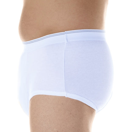 Maximum Absorbency Briefs (HDM200) - Side - White