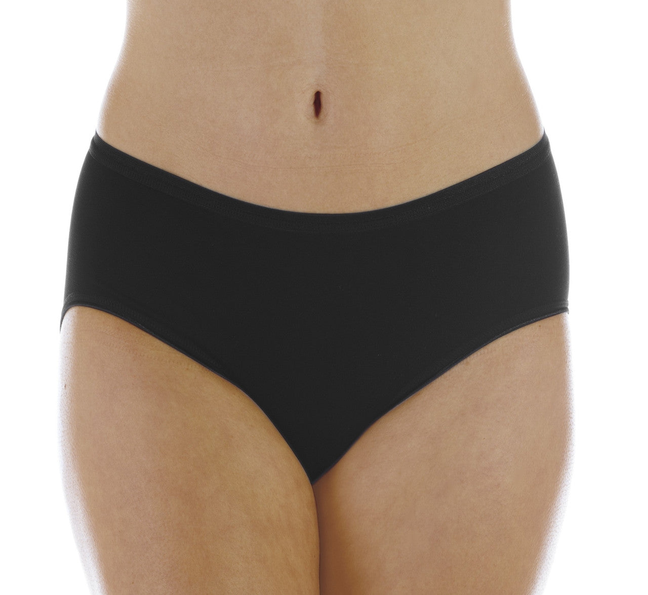 Hush Hush Seamless Panty (HH006) - Front - Black