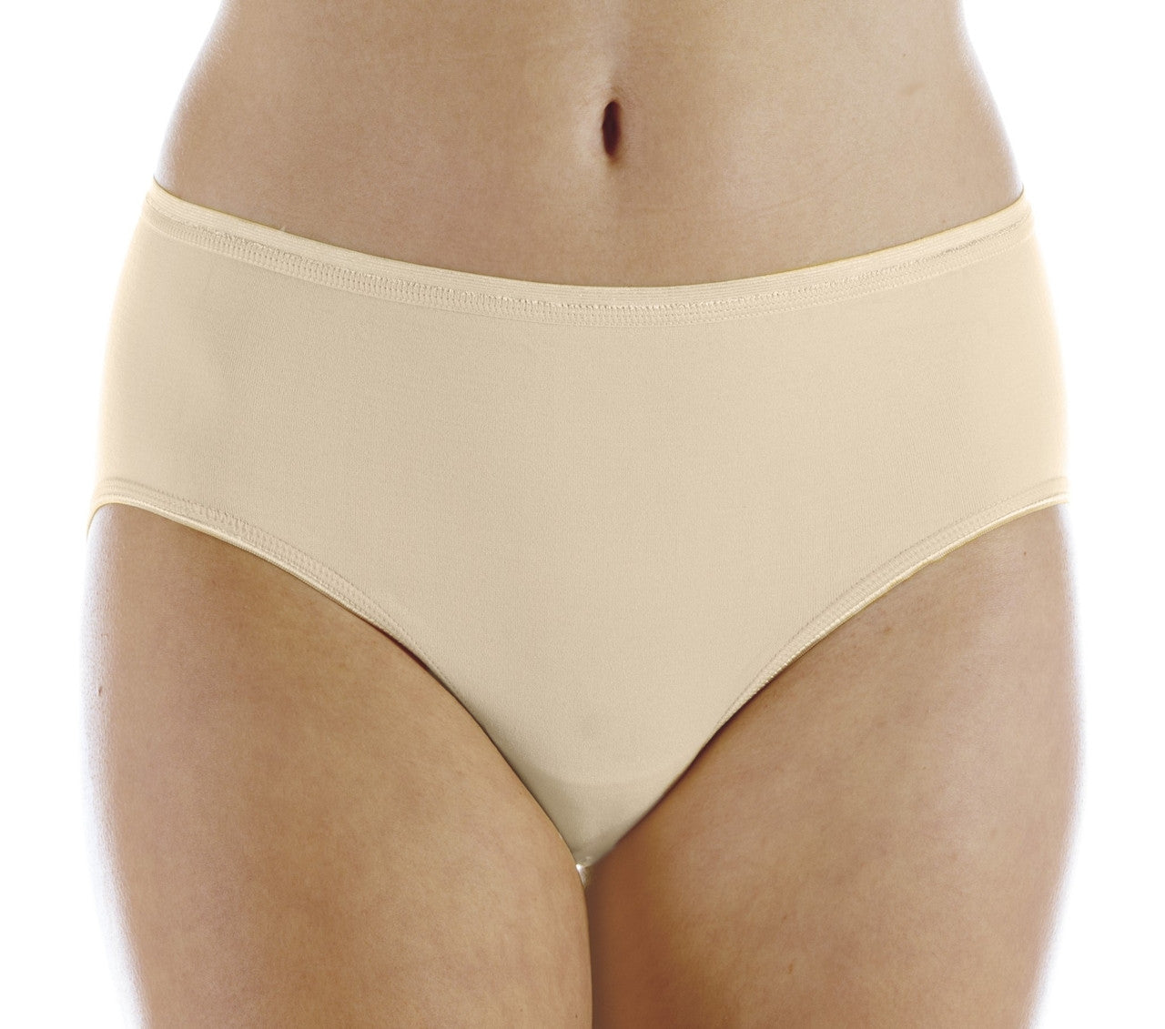 Hush Hush Seamless Panty (HH006) - Front - Beige