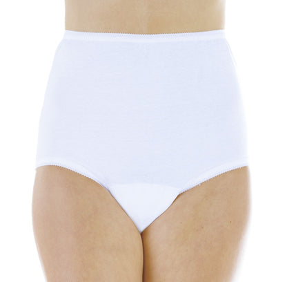 Cotton Comfort Panty (L100) - Front - White