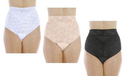 Lovely Lace Panties (L109) - Three color Choices, White, Beige, Black