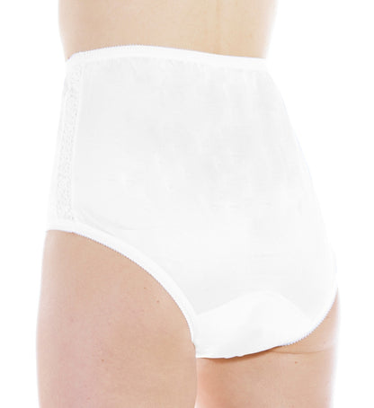 Nylon Panty With Lace Sides (L123) - Back