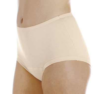 Cotton Banded Leg Panty (L17) - Beige